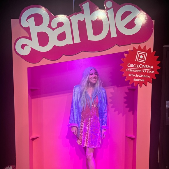 Y2K Hot Pink crushed velvet dress- Forever 21 - Picture 9 of 9